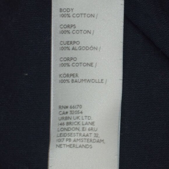 FREE PEOPLE WE THE FREE Women's Sz L Black Long Sleeve Tunic Shirt Top - Picture 5 of 6